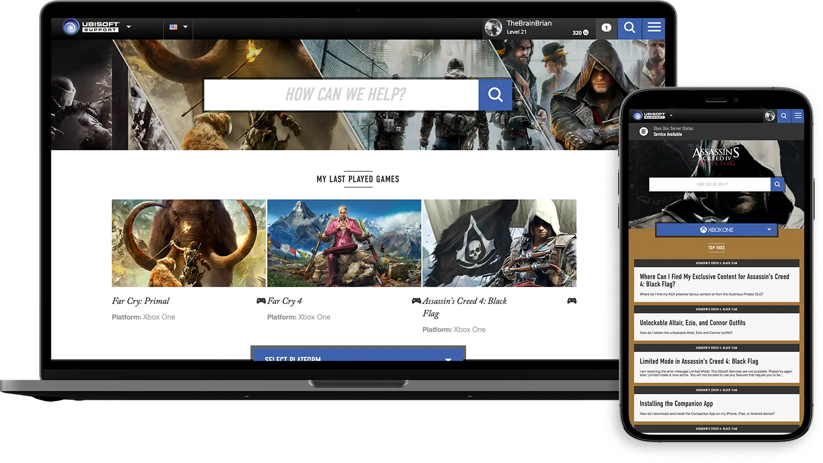 Ubisoft Support Website