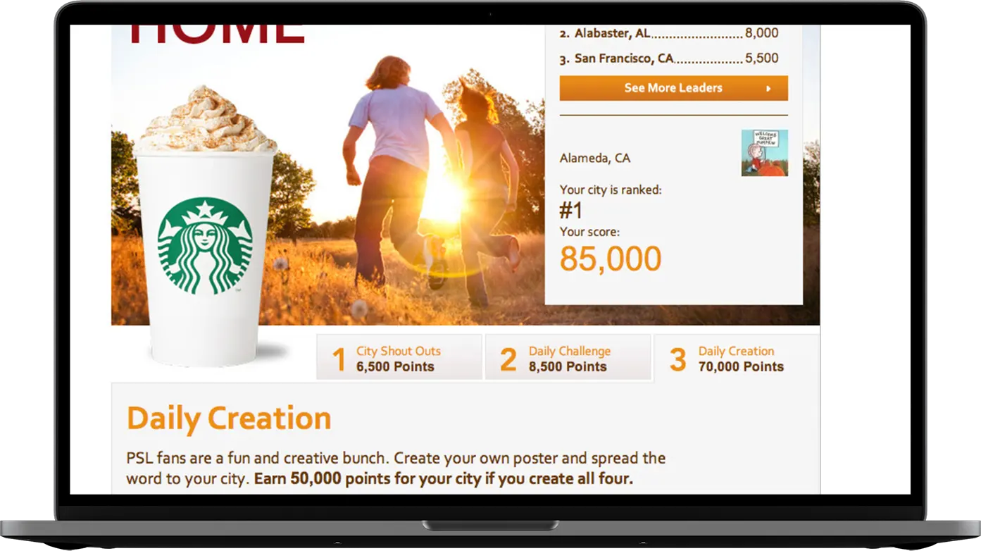 Starbucks Pumpkin Spice Latte Facebook Campaign